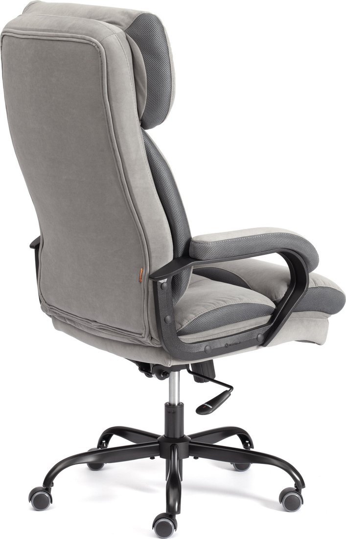 Офисное кресло TetChair Duke metal BL (велюр, серый)