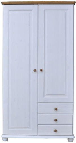 Шкаф распашной Диприз 6001 Д.70002.1 (белый воск/антик)