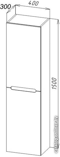 BelBagno Шкаф-пенал Etna-1500-2A-SC-BL-P-L (bianco lucido)