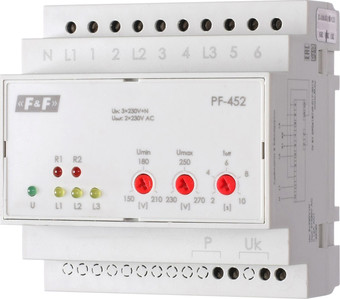 Реле контроля фаз Евроавтоматика F&F PF-452 EA04.005.004