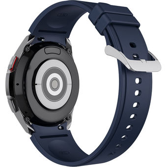 Ремешок Rumi Classic силиконовый для Samsung Galaxy Watch4/5 (20 мм, темно-синий)