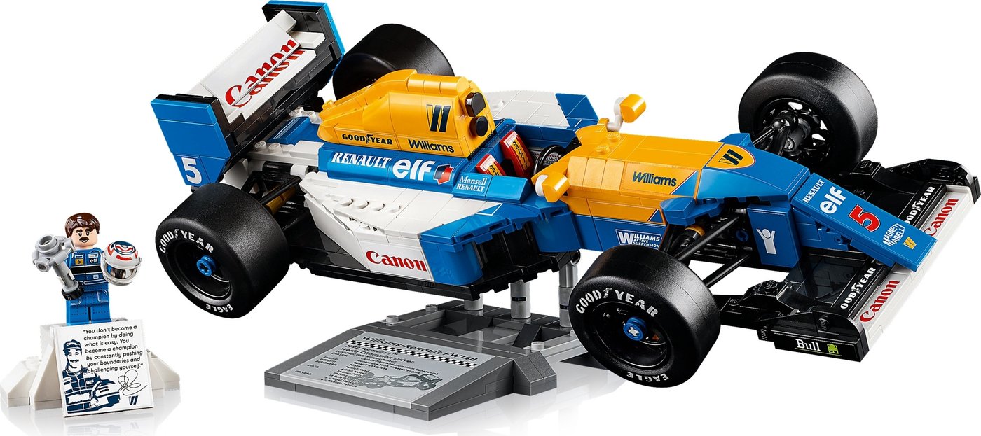 Конструктор LEGO Icons 10353 Гоночная машина Williams Racing FW14B & Nigel Mansell