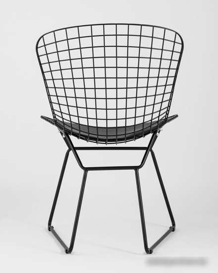 Стул Stool Group Bertoia с черной подушкой (черный)