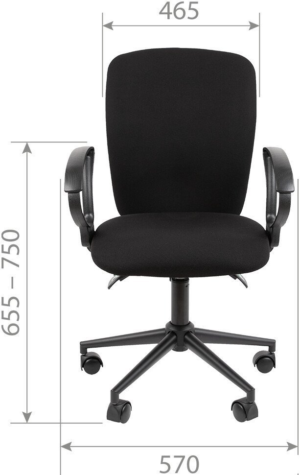 Офисное кресло CHAIRMAN 9801 Black (Т02, голубой)