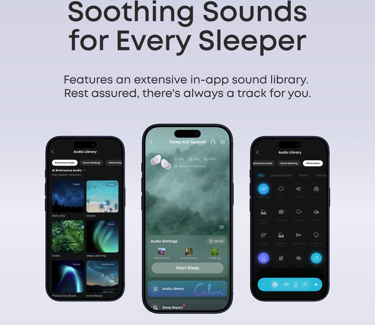 Наушники Anker Soundcore Sleep A30 (сиреневый)