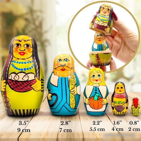 Развивающая игра Брестская Матрешка На День Благодарения (набор 5 шт)