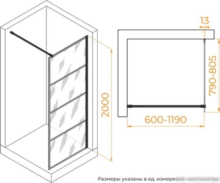 Душевая стенка RGW WA-019B 351001910-84