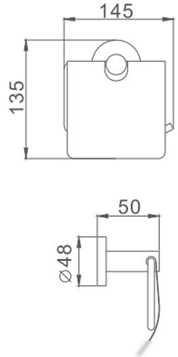 Держатель для туалетной бумаги Haiba HB8703