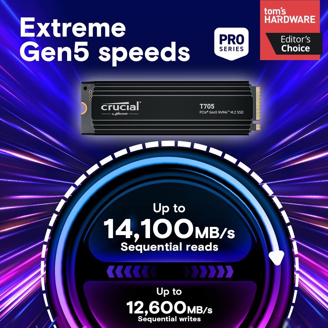 SSD Crucial T705 4TB CT4000T705SSD5