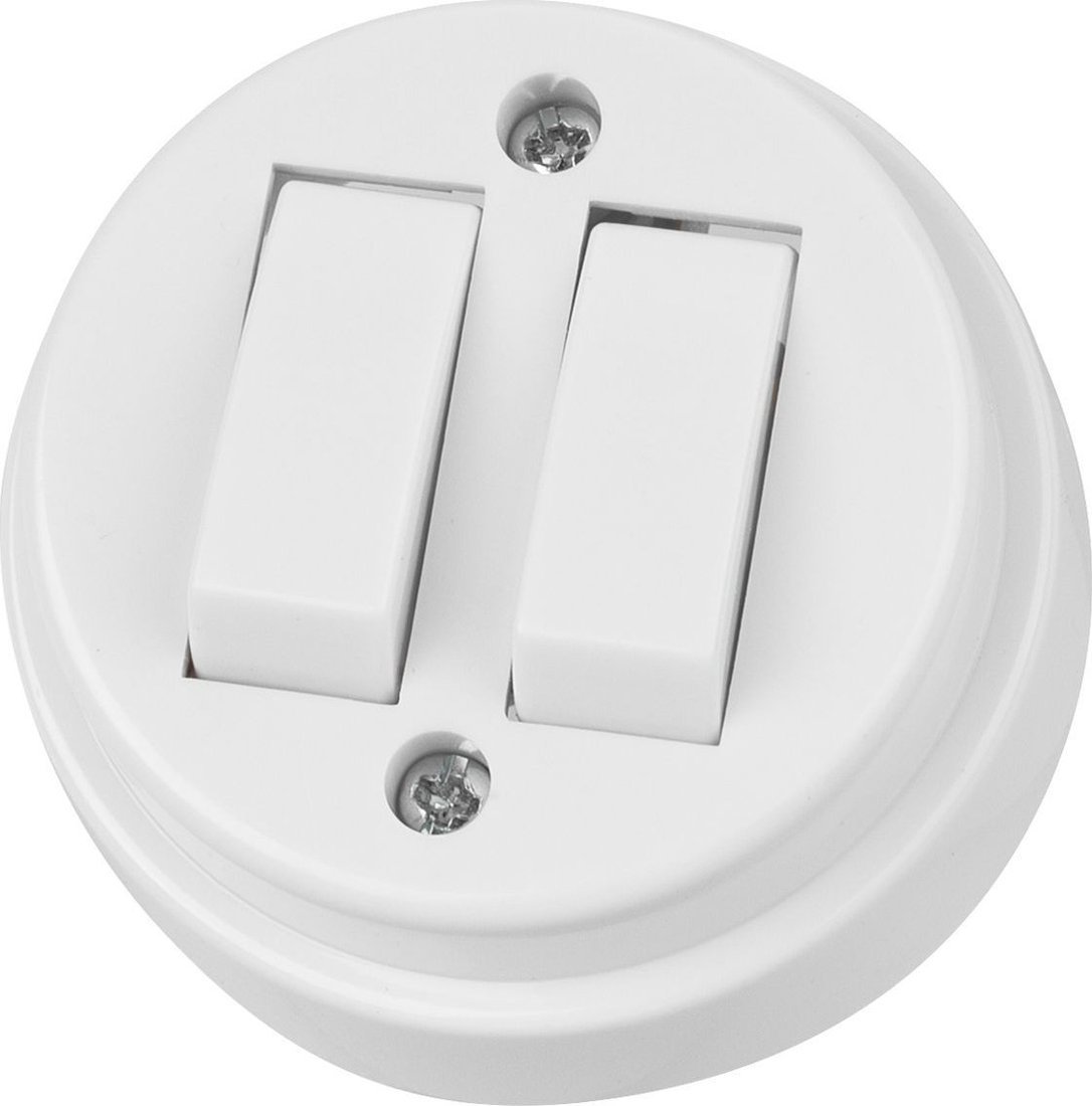 Выключатель перекрестный TDM Electric Ретро SQ1806-0509 (белый)