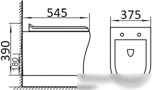 Унитаз CeramaLux CL 2100