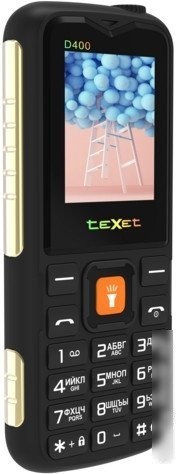 Кнопочный телефон TeXet TM-D400 (черный)