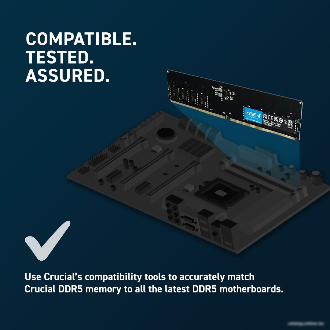 Оперативная память Crucial 16ГБ DDR5 4800 МГц CB16GU4800