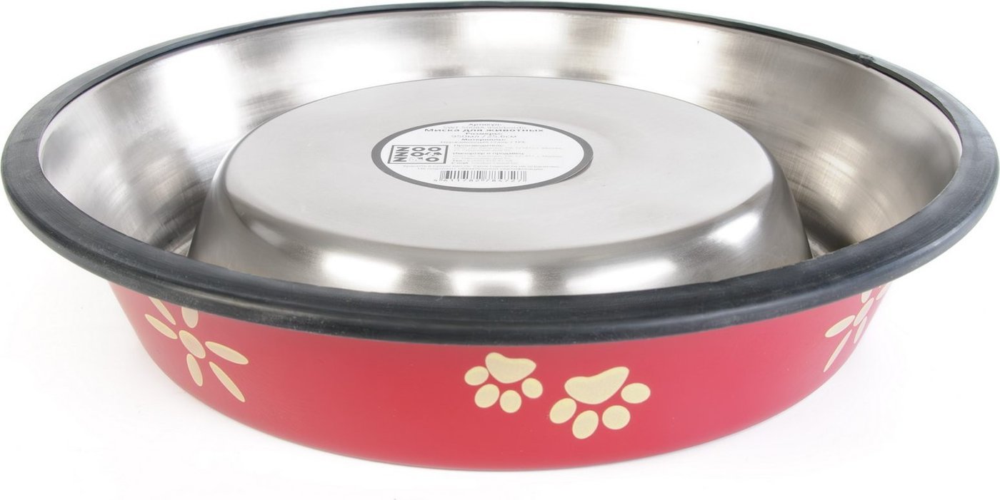 Миска ZooZooZoo Лапки SWT-5008A-950/bordo (бордовый)
