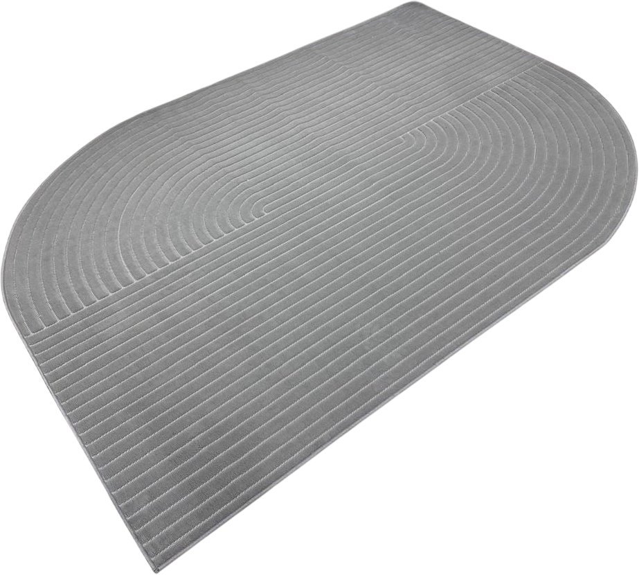 Ковер для жилой комнаты Radjab Carpet Сканди Сизаль Прямоугольник 10980A 13063RK (2.4x3.4, Grey/Grey)