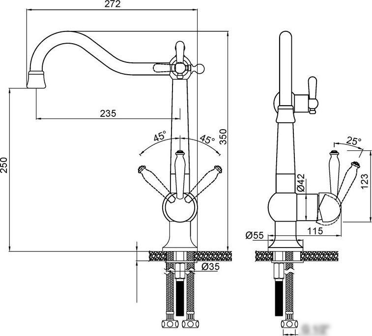 Смеситель Paulmark Re213226-BS