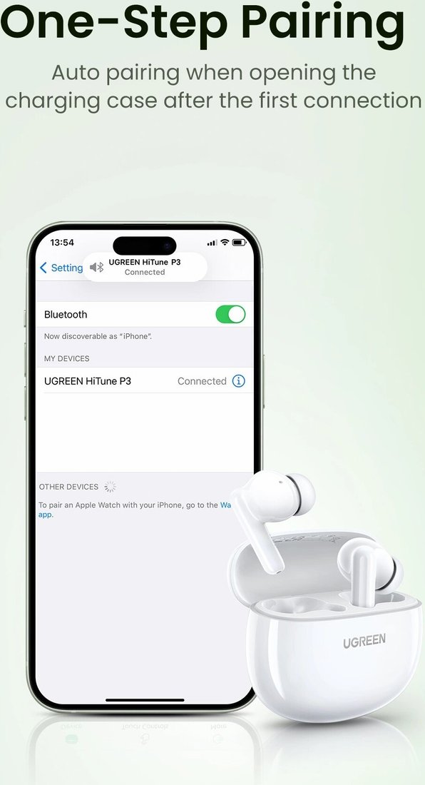 Наушники Ugreen HiTune P3 WS207 (белый)