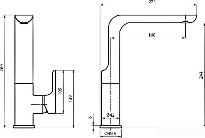 Смеситель Ahti Sipoo SB101011