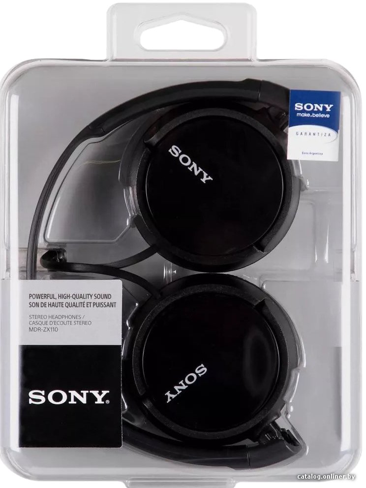 Наушники Sony MDR-ZX110 (черный)