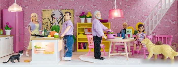 Мебель для кукольного домика Lundby Кухонный набор с буфетом 60202600