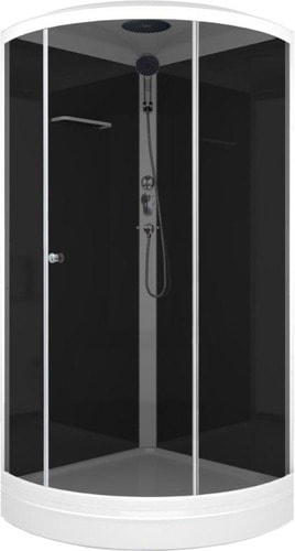 Душевая кабина Domani-Spa Simple 99 90x90 (тонированное стекло/черный)