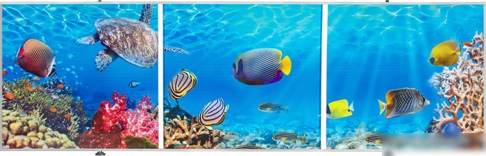 Фронтальный экран под ванну Comfort Alumin Морское дно 3D 1.5