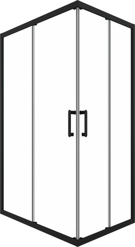 Душевой уголок Triton Фикс-Блэк 120x80 (без поддона)