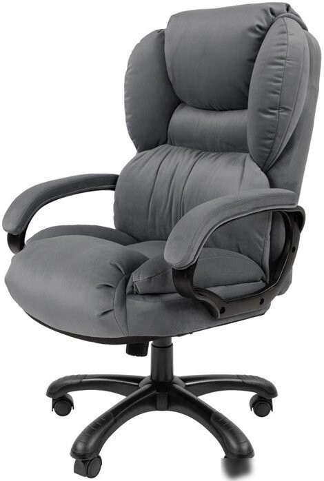 Офисное кресло CHAIRMAN Home 434 (Т-55 серый/черный пластик)