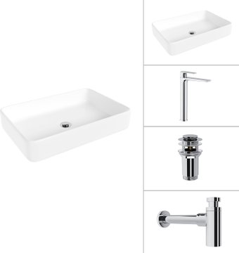 Умывальник Lauter 21842 + Reef 21CK8678C + сифон 21635CH + дон.клапан 21190CH (хром)