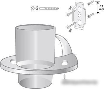 Стакан для зубной щетки и пасты Bisk 227