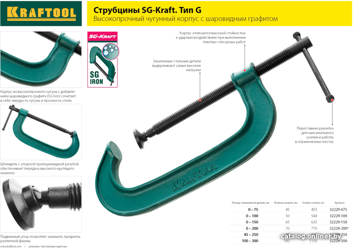 Струбцина KRAFTOOL Extrem 32229-100