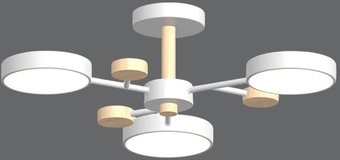 Припотолочная люстра LED4U L3203-620 WH