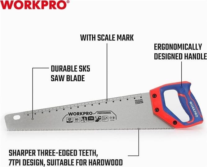 Ножовка Workpro WP215006