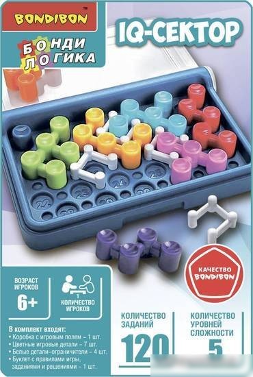 Настольная игра Bondibon БондиЛогика IQ-Сектор ВВ5957