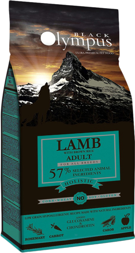 Сухой корм для собак Black Olympus Adult All Breeds Lamb (для всех пород с ягненком и бурым рисом) 12 кг