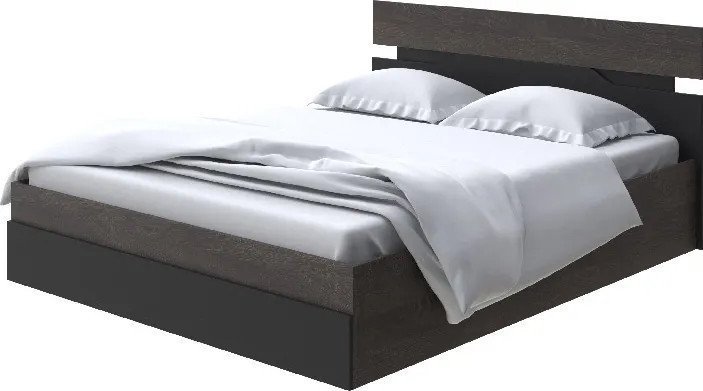 Кровать PROxSON Milton с ПМ 160x190 (дуб кантербери/черный)