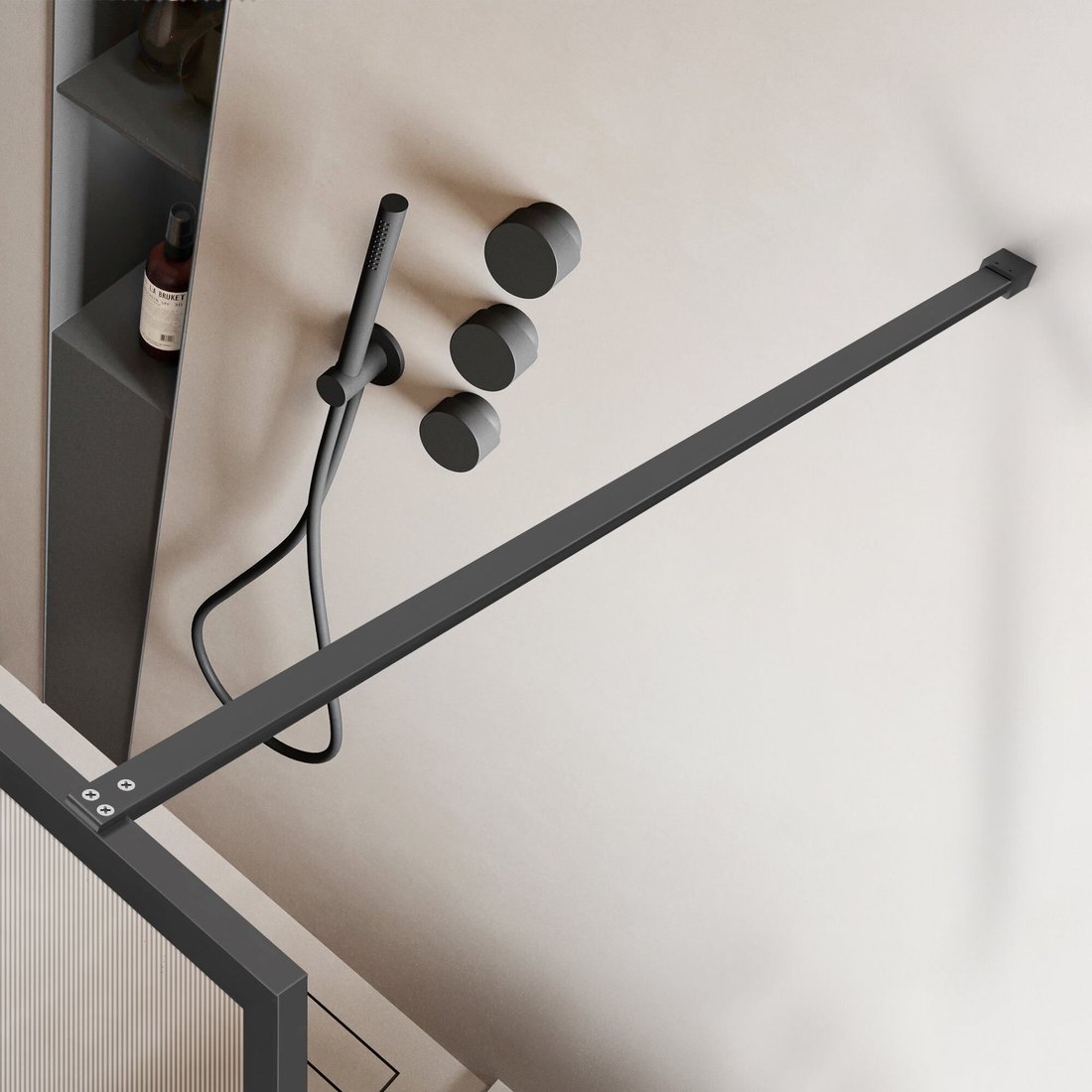 Душевая стенка Vincea Walk-In VSW-1HP900FLGM
