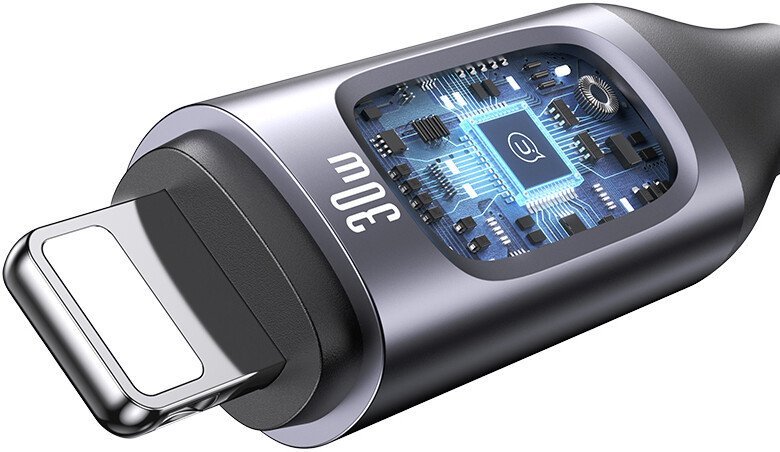 Кабель Usams US-SJ667 USB Type-С - Lightning (1.2 м, черный)