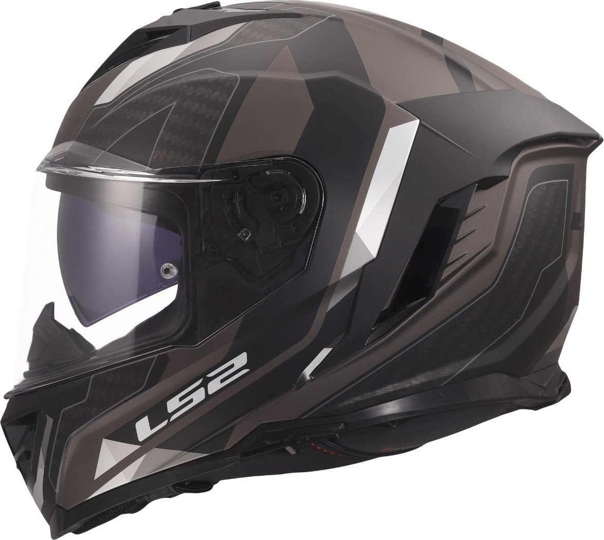 Мотошлем LS2 FF818 Storm III Sporty (S, черный/серый)