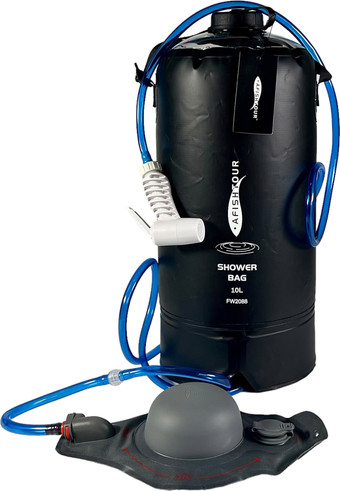 Душ походный AfishTour 10L Camp Shower Bag PVC 500D 516140 (черный)