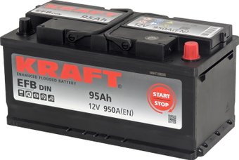 Автомобильный аккумулятор KRAFT EFB R+ (95 А·ч)