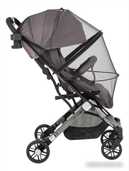 Коляска прогулочная «книга» Farfello Comfy Go Comfort CG-302 (серый/черный хром)