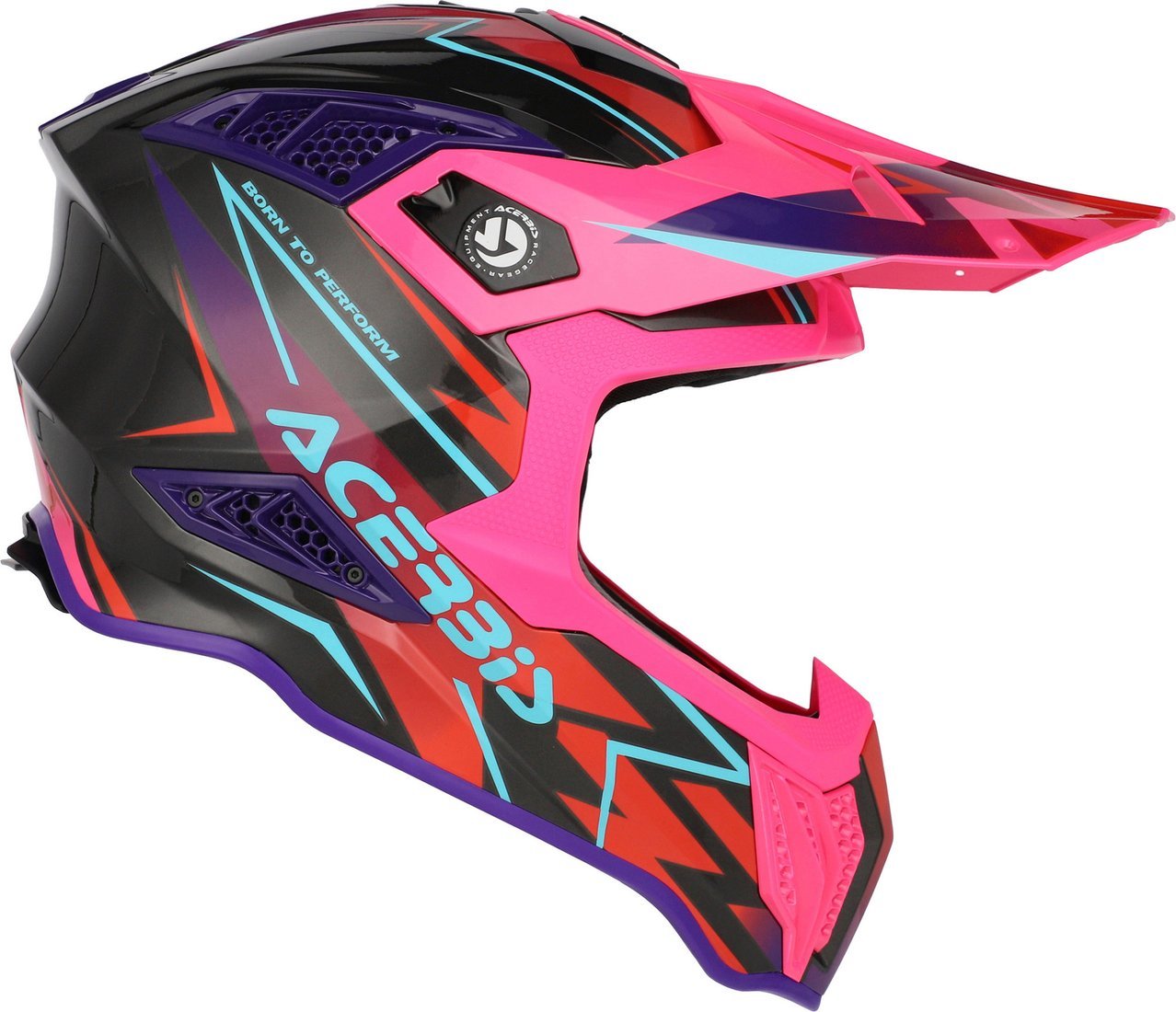Мотошлем Acerbis Airstrike-X 0026905.723.064 (M, черный/розовый)