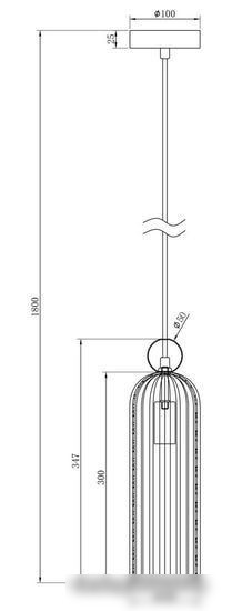 Подвесная люстра Maytoni Antic MOD302PL-01CG