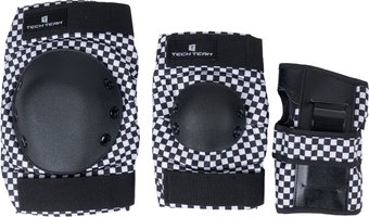 Комплект защиты Tech Team Safe fit adult 4.0 NN013995 (M, черный/белый)