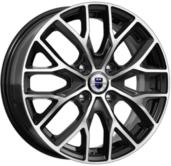 Литые диски K&K Лилиом 16x6" 4x100мм DIA 54.1мм ET 49мм Алмаз черный
