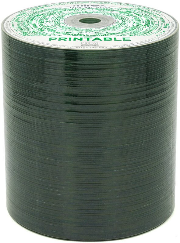 CD-R диск Mirex Printable Ink-Jet 700Mb 48x UL120038A8T (100 шт.)