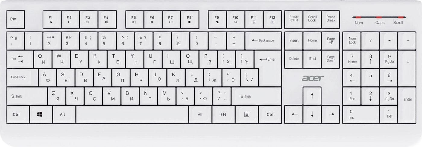 Офисный набор Acer OCC401 (белый)