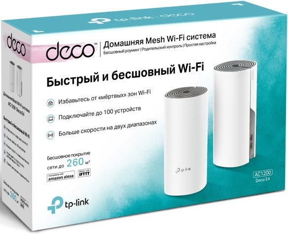 Wi-Fi система TP-Link Deco E4 (2 шт.)