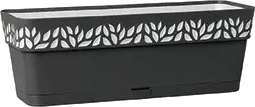 Вазон Stefanplast 94403 (графитовый/серый)